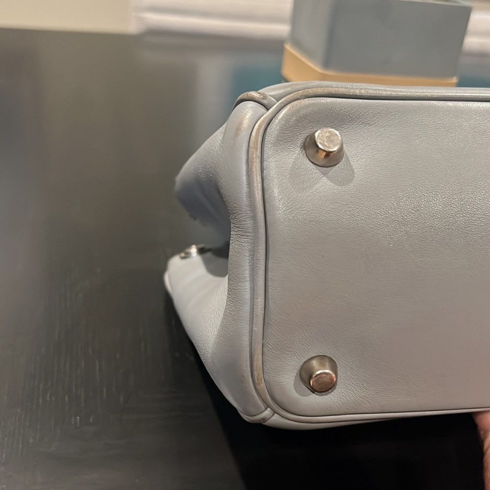 Authentic Dior Women Handbag Diorissimo Gray Leather - Picture 10 of 14